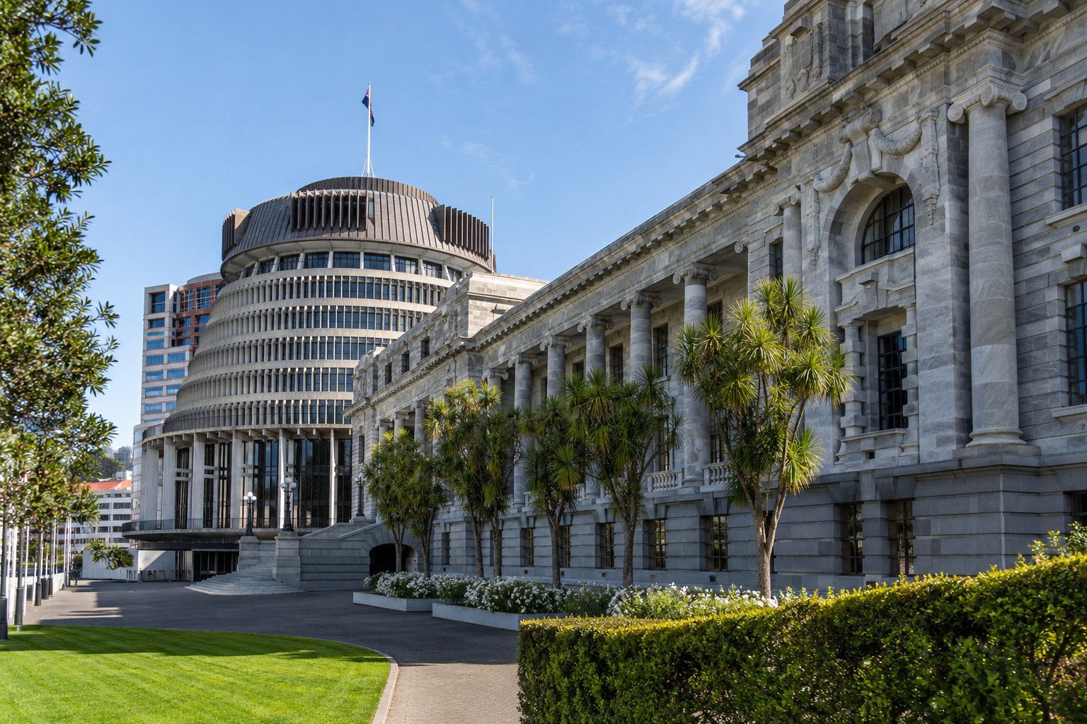 The New Zealand Parliament Executive Wing in Wellington