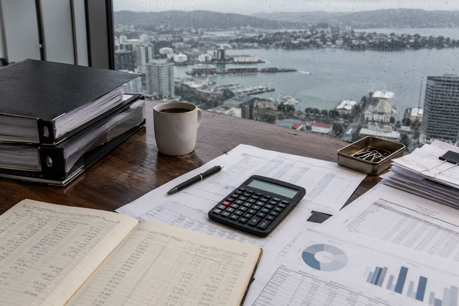 Financial compliance verification and accounting ledgers